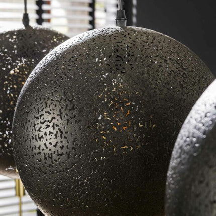 Pendant Lamp 3x Ø30 zip / Arctic Black