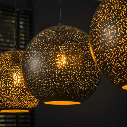 Pendant Lamp 4x Ø25 zip / Arctic Black