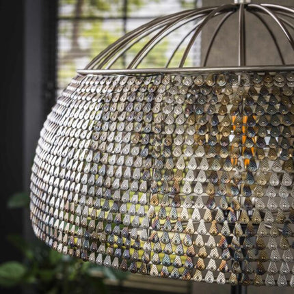 Floor Lamp Ø50 armor open / Black Brown