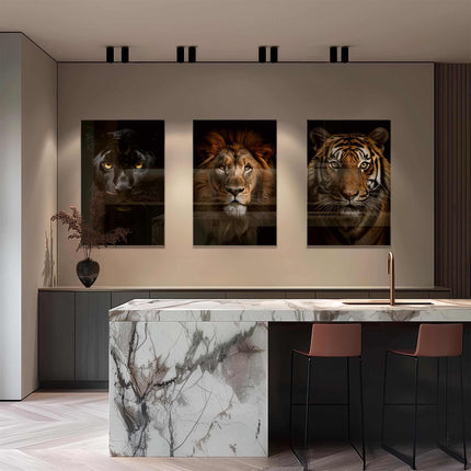 Bundle: "Big Cats" (3x) – Glass