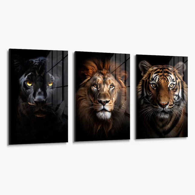 Bundle: "Big Cats" (3x) – Glass