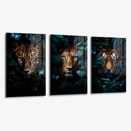 Bundle: "Jungle Animals" (3x) – Glass