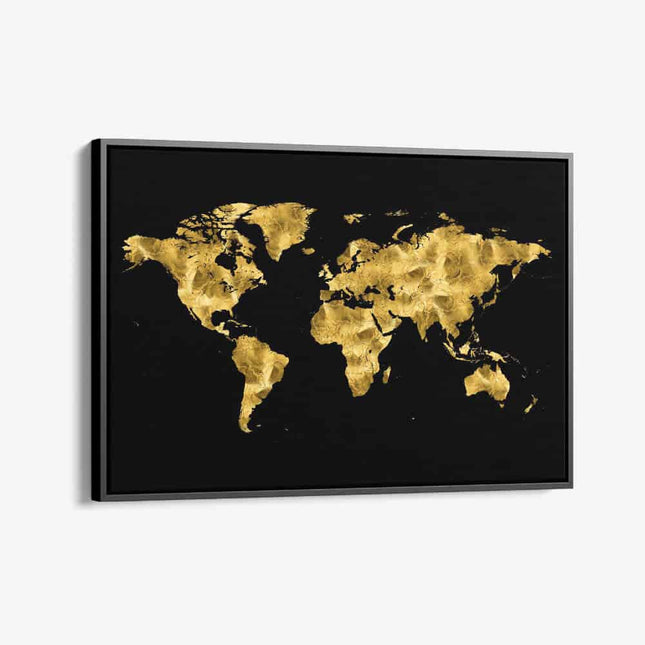 "Golden World Map"