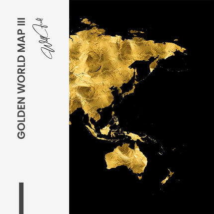 Bundle: "Golden World Map" (3x) – Glass