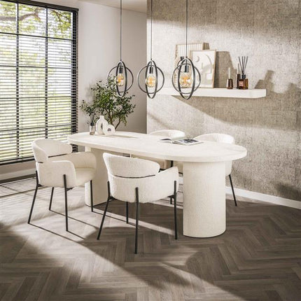 Dining Table arch stone 215x90cm / Marble Composite