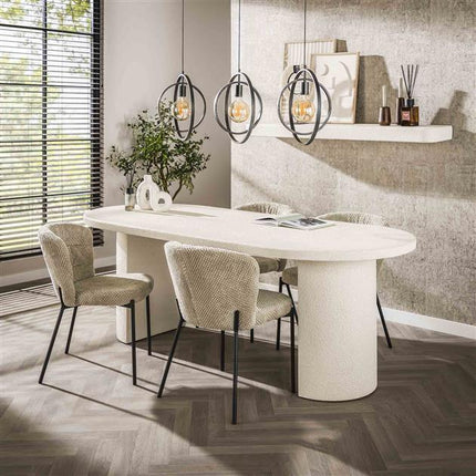 Dining Table arch stone 215x90cm / Marble Composite