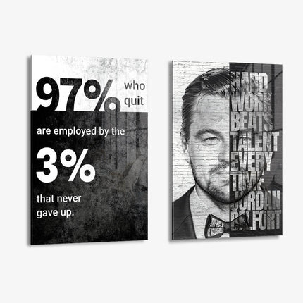 Bundle: Work Hard (2x) – Glass