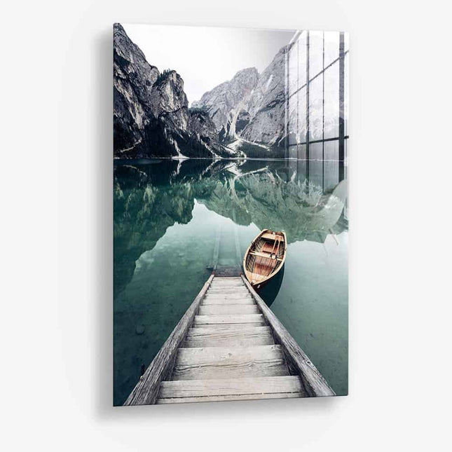 Boat At The Lake – Glass