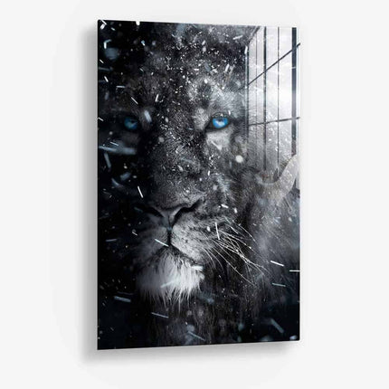 Snowy Lion – Glass