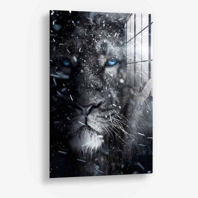 Snowy Lion – Glass