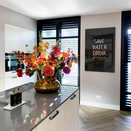 Save Water Drink Champagne – Glass