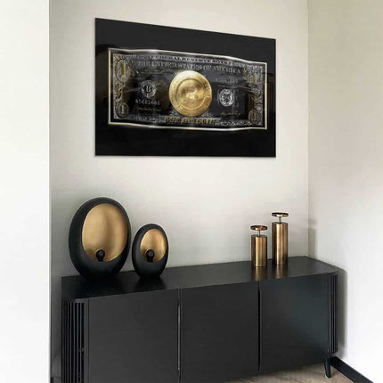 One Bitcoin – Glass