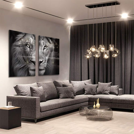Bundle: "Lion & Lioness II" (2x) – Glass
