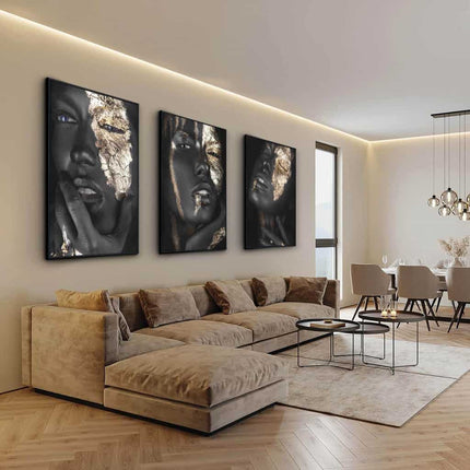 Bundle: "Golden Faces" (3x)