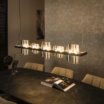 Pendant Lamp 10L cylinder mixed glass