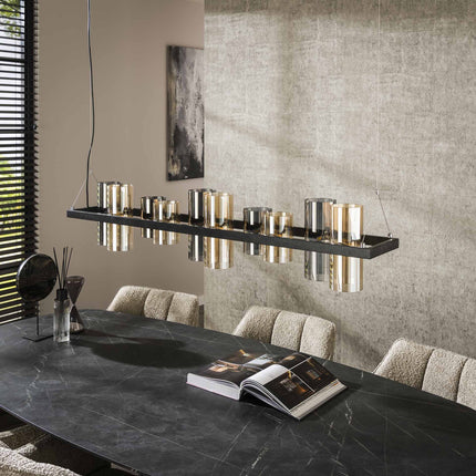 Pendant Lamp 10L cylinder mixed glass