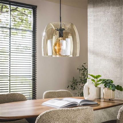 Pendant Lamp 1L drift glass  Amber-Colored Glass