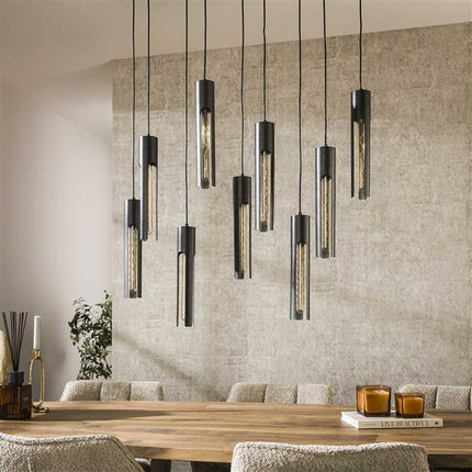 Pendant Lamp 5+4 tube / Arctic Black