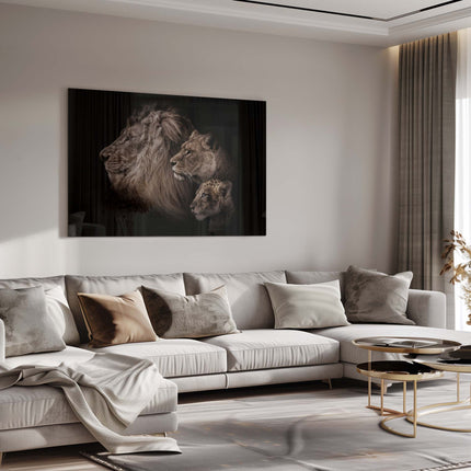 Lion Family – Glass