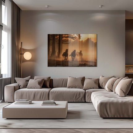 Running Horses – Glass