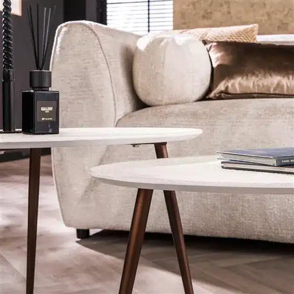 Coffee Table set/2 driehoekig stone / Marble Composite