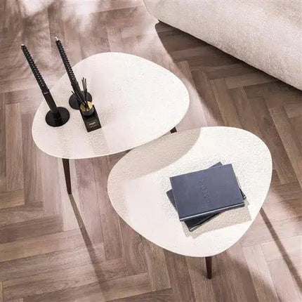 Coffee Table set/2 driehoekig stone / Marble Composite