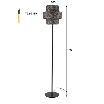 Floor Lamp 1L lantern