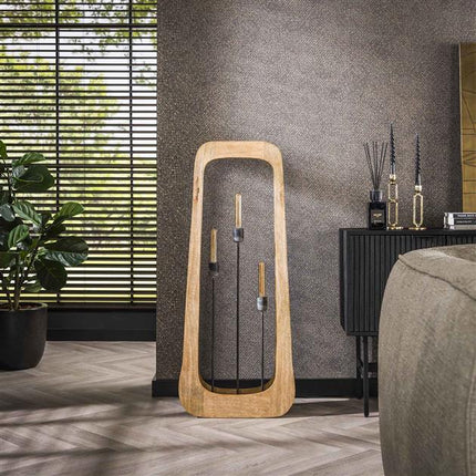 Floor Lamp 3L bray / Solid Natural Mango