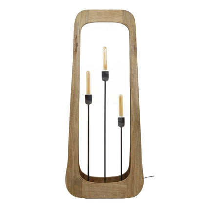 Floor Lamp 3L bray / Solid Natural Mango