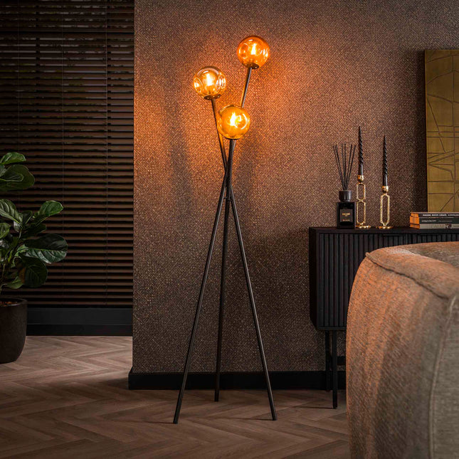 Floor Lamp 3L molecule mix glass