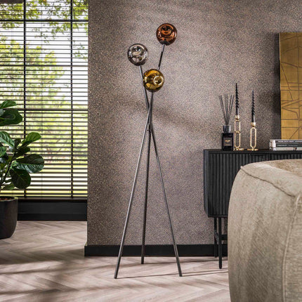 Floor Lamp 3L molecule mix glass