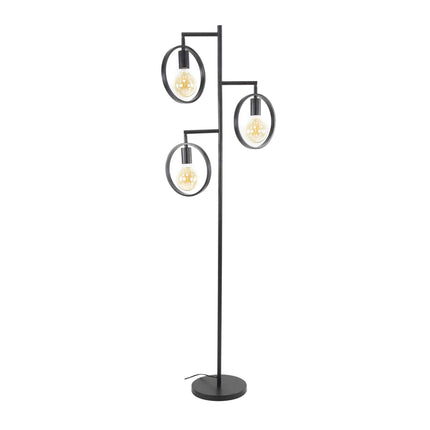 Floor Lamp 3L ring / Charcoal