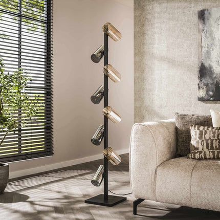 Floor Lamp 8L cylinder mixed glass