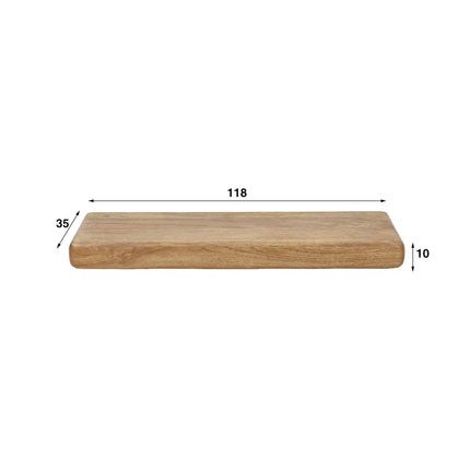 Wall Shelf 118 sleek / Solid Mango (Sand Color)