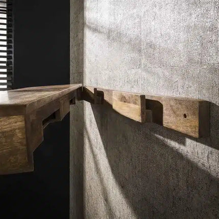 Wall Shelf 118 sleek / Solid Mango (Sand Color)