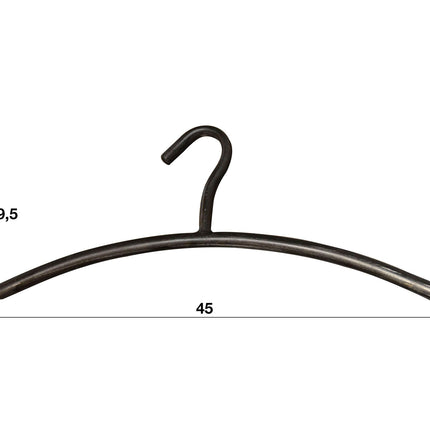 Wardrobe Hanger round tube VPE6 / Black