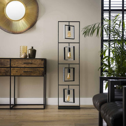 Floor Lamp 4L Turn square / Charcoal