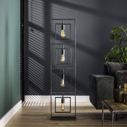Floor Lamp 4L Turn square / Charcoal