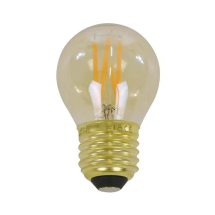 LED [G45] filament bulb Ø4,5 – E27 4W dimmable / Amber-Colored Glass