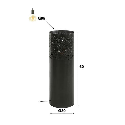 Floor Lamp Cylinder Punch dark - 60cm