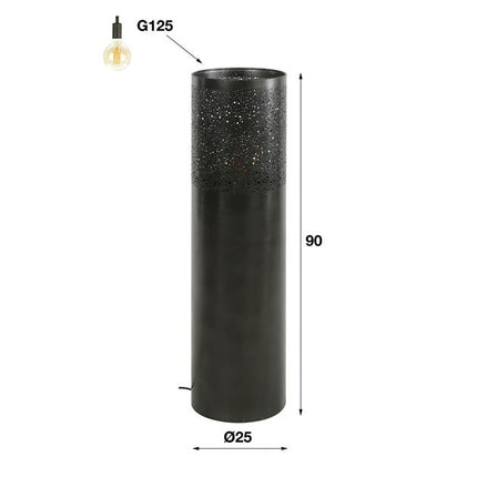 Floor Lamp Cylinder Punch dark - 90cm