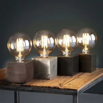 Table Lamp block/Zwart nikkel / Black Nickel