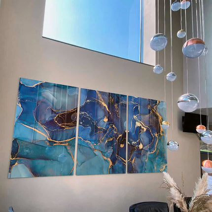 Bundle: "Blue Marble" (3x) – Glass